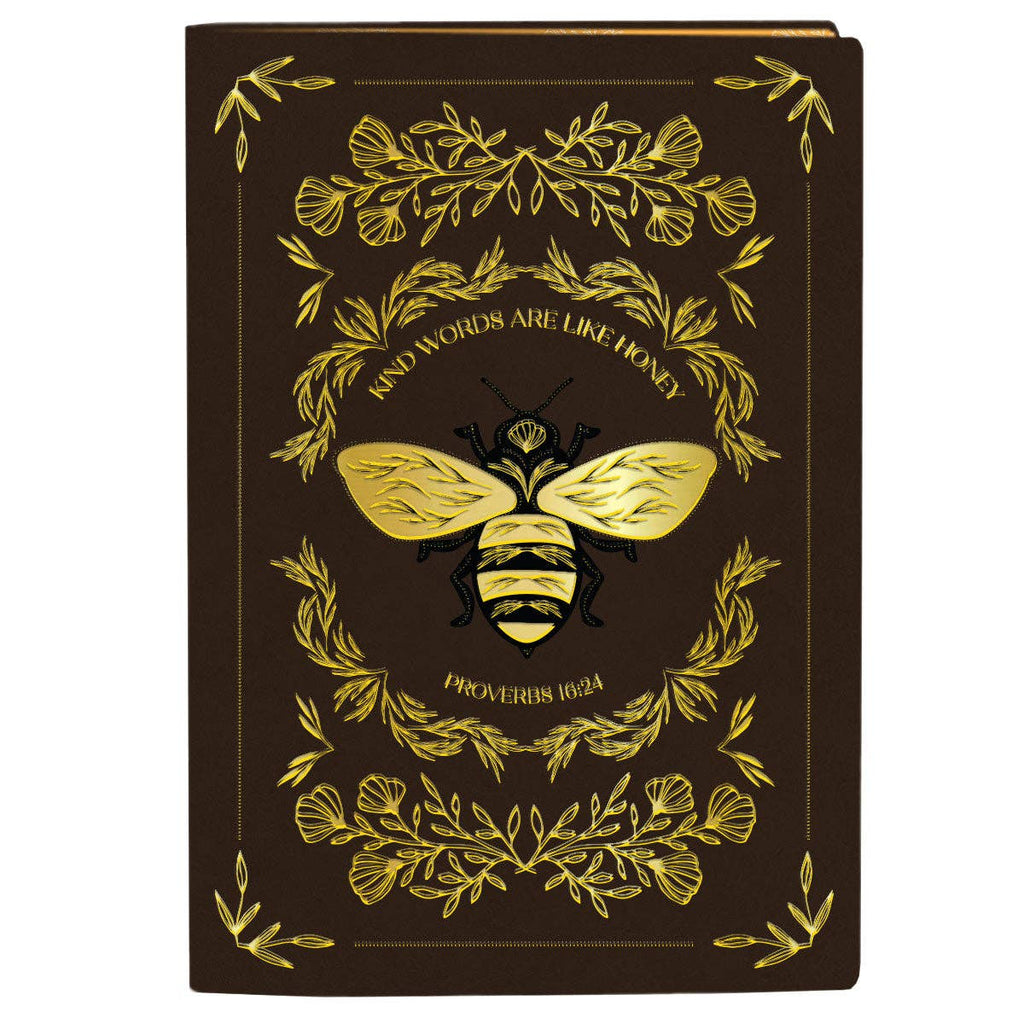 Kerusso Womens Faux Leather Journal - Bee: Brown