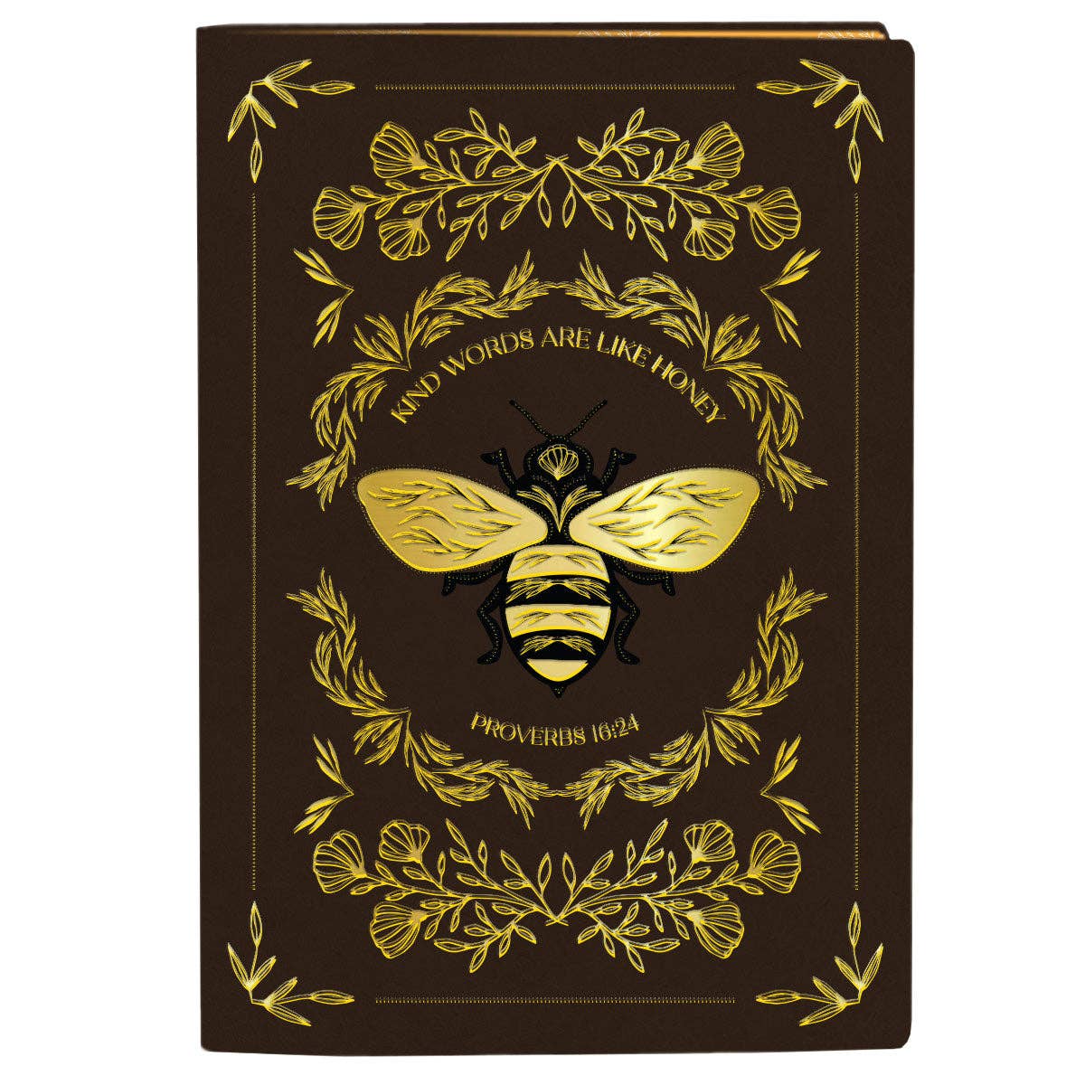 Kerusso Womens Faux Leather Journal - Bee: Brown