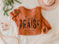 I Will Praise Him in Every Season Lightweight Sweatshirt