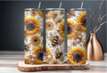 Golden Sunflower Bee Tumbler