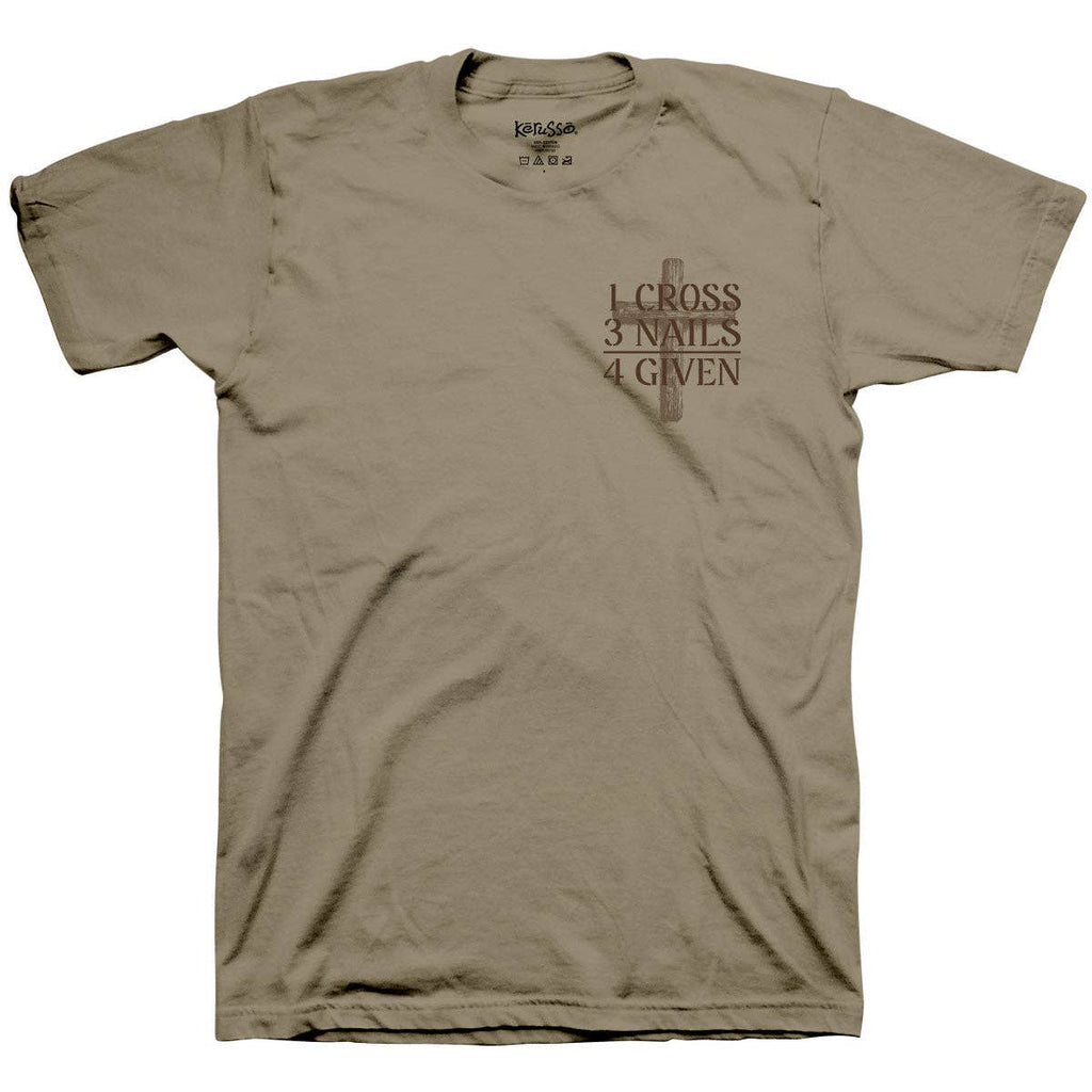 Kerusso Christian T-Shirt The Cross: Khaki / MD