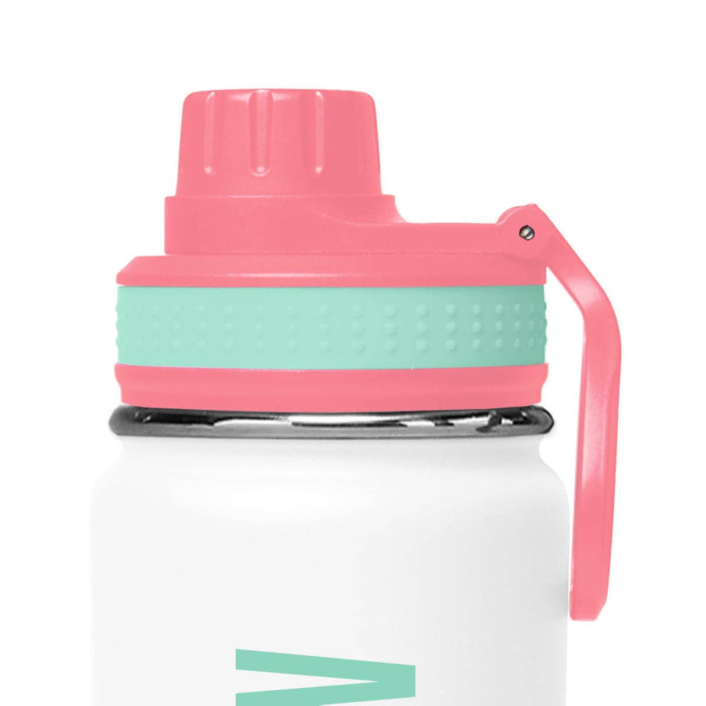Kerusso 24 oz Stainless Steel Bottle Follow: White / 24 oz