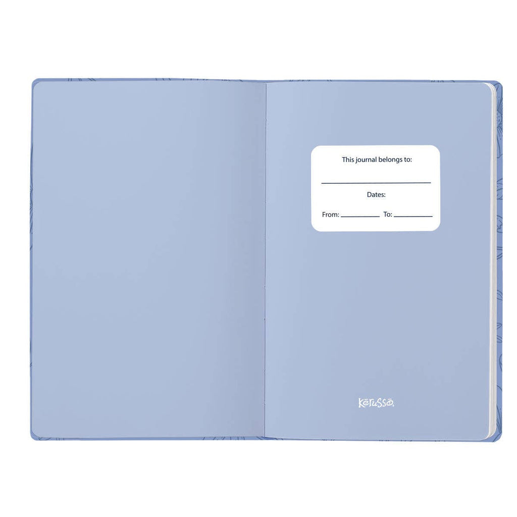 Kerusso Womens Faux Leather Journal - Blessed: Periwinkle