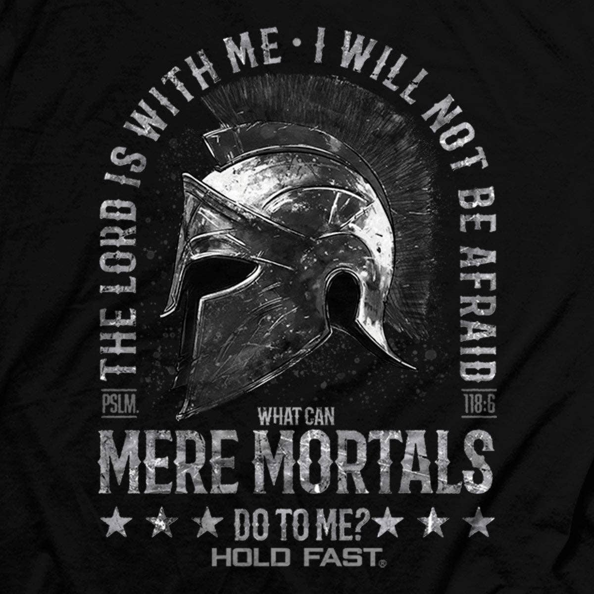 HOLD FAST Mens T-Shirt Mere Mortals: Black / 2X