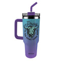 Kerusso 40 oz Stainless Steel Mug With Straw Highland Cow: Teal/Purple / 40 oz