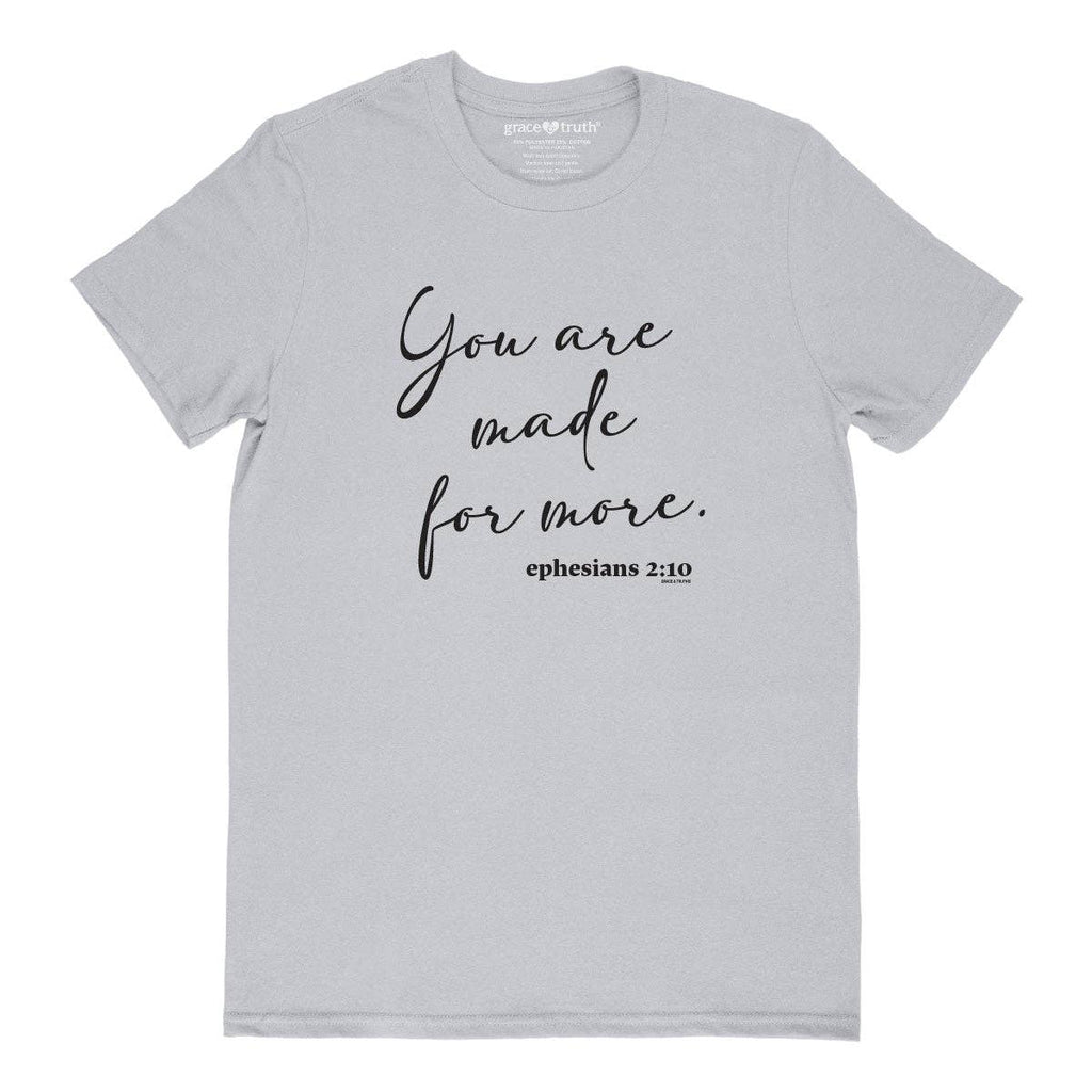 Grace & truth Womens T-Shirt Made For More: Silverstone / XL