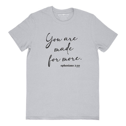 Grace & truth Womens T-Shirt Made For More: Silverstone / 2X