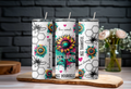 Bee Happy Sunflower Burst Tumbler