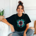 Kerusso Womens T-Shirt Spirit Lead Cross: Black / Medium