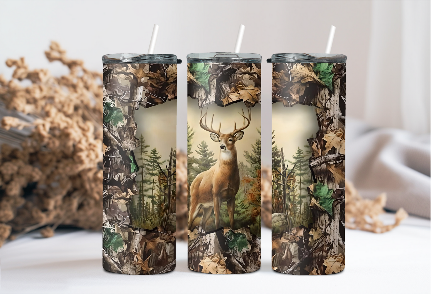 Camo Buck 10 Point Tumbler