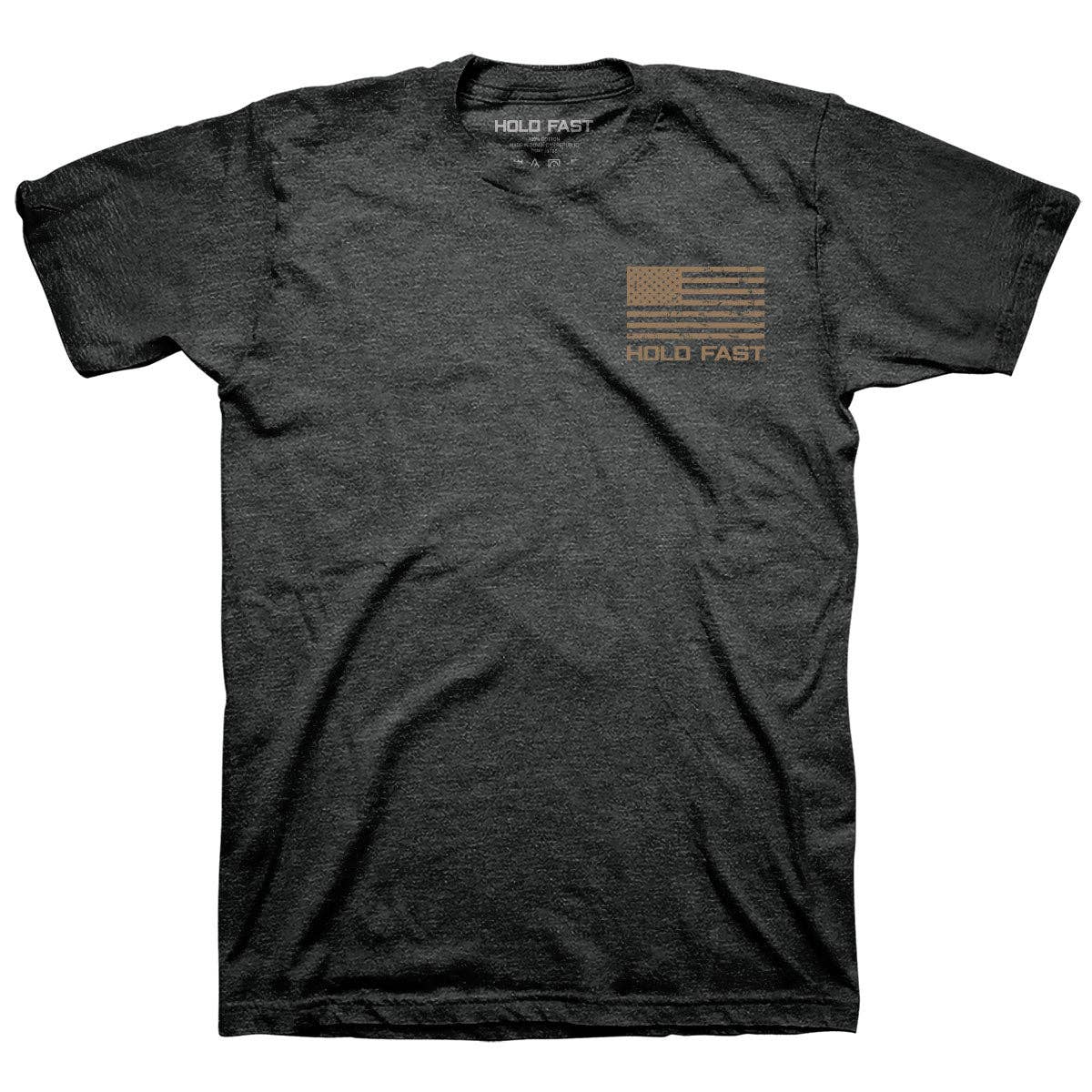 HOLD FAST Mens T-Shirt Strength Through Discipline: Dark Heather / MD